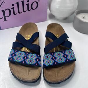 Birkenstock Papillio Cosma Sandals Narrow Fit Aztec Dark Blue Women 5/EU 36 NWB